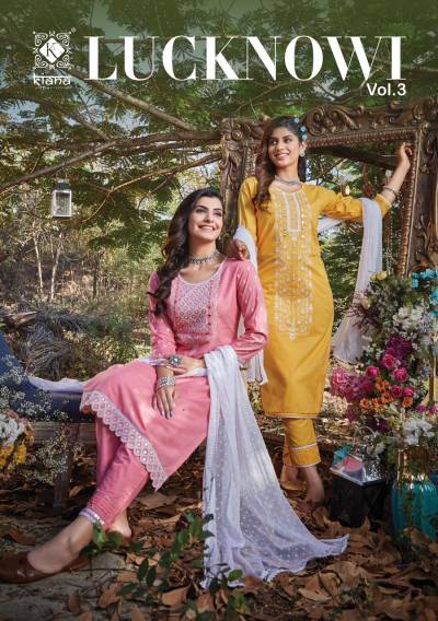 Lucknowi Vol 3 By Kiana Designer Readymade Salwar Kameez Collection
